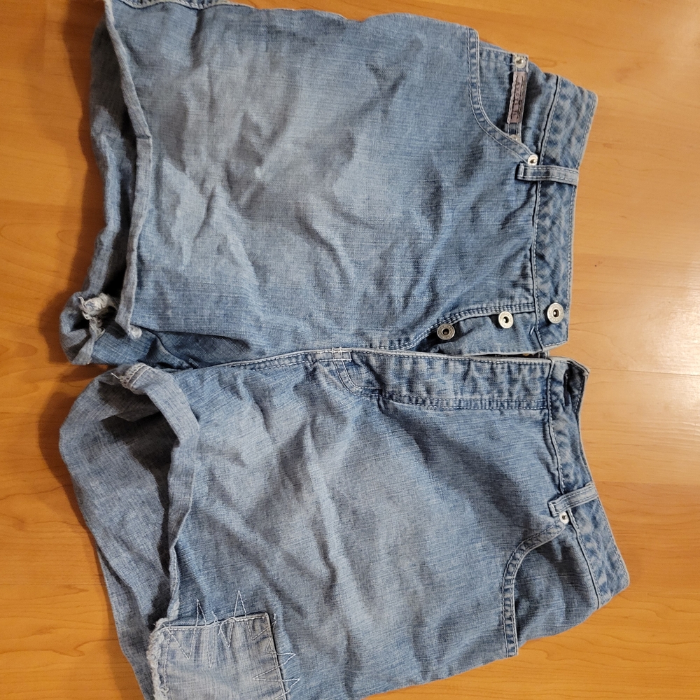 Route 66 Light Blue Denim Shorts